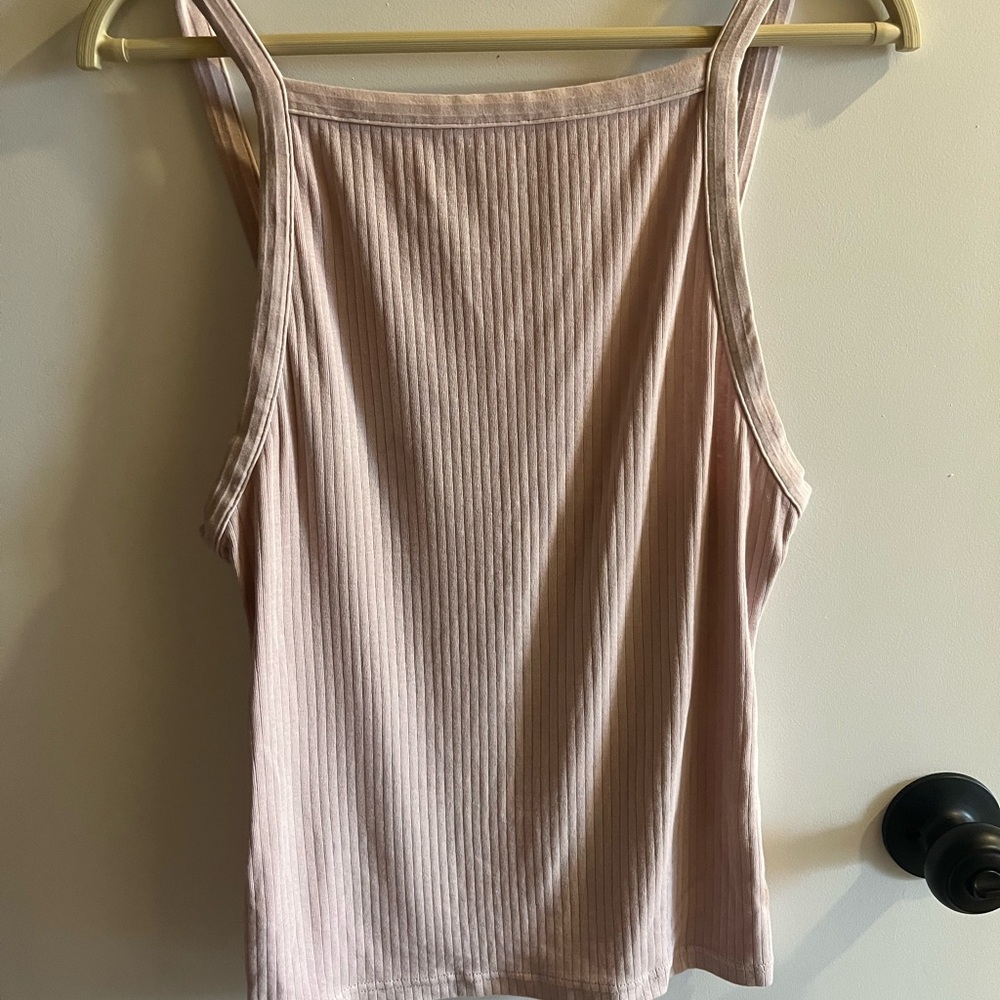FP Intimately Baby Pink Ribbed Tank Top